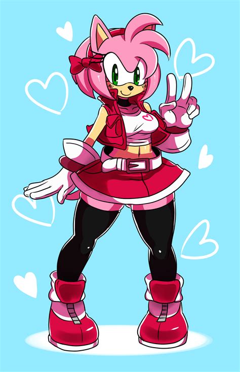 amy rose breasts|huge breasts, sonic, Amy Rose / Um.. .